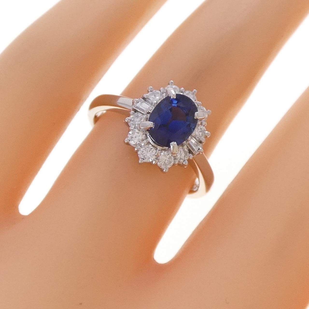 PT900 サファイヤ リング 1.13CT