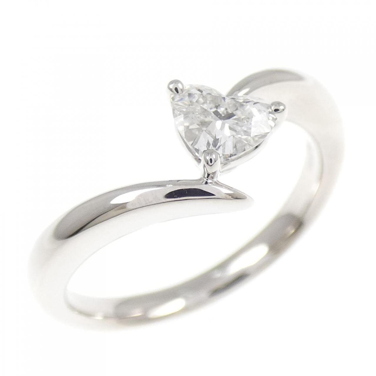 PT900 ハート ダイヤモンド リング 0.306CT