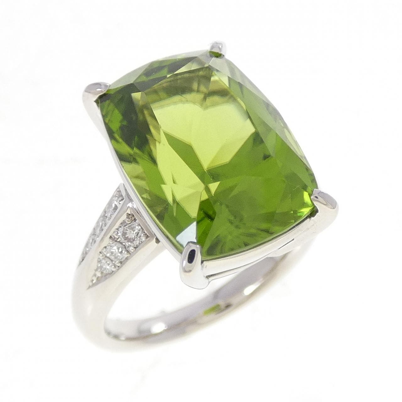 PT900 ペリドット リング 11.91CT