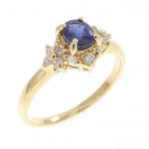 K18YG サファイヤ リング 0.46CT