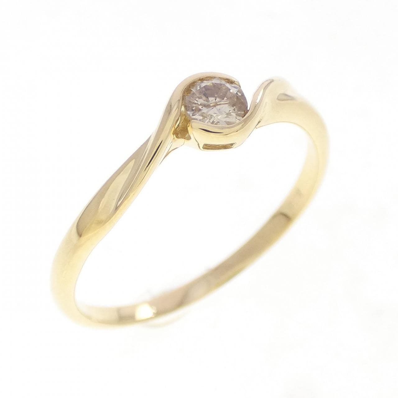K18YG ダイヤモンド リング 0.143CT