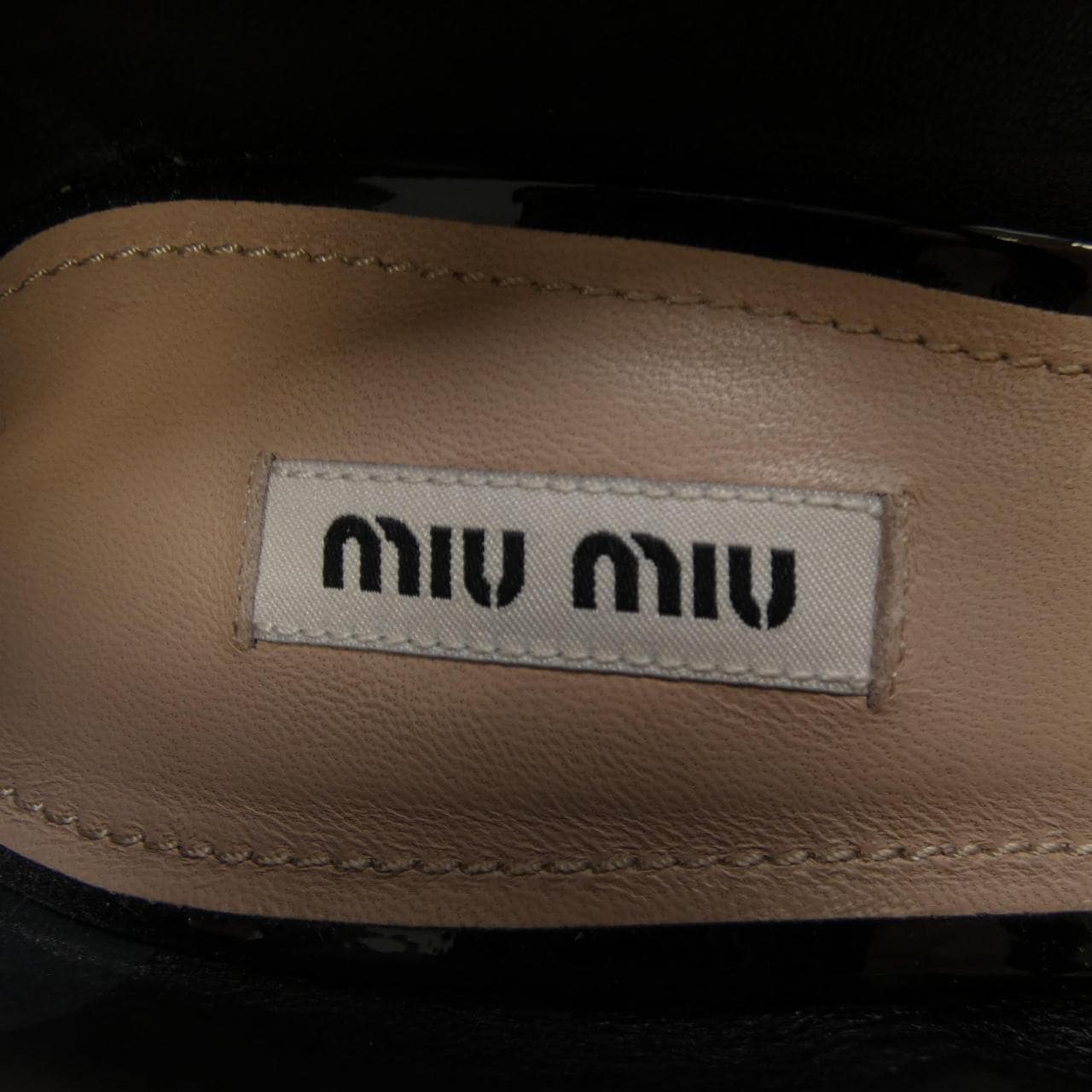 ミュウミュウ MIU MIU メタルチェーン 5I248D パンプス