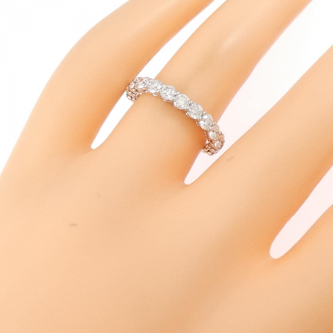 PT900 ハーフエタニティ ダイヤモンド リング 1.127CT