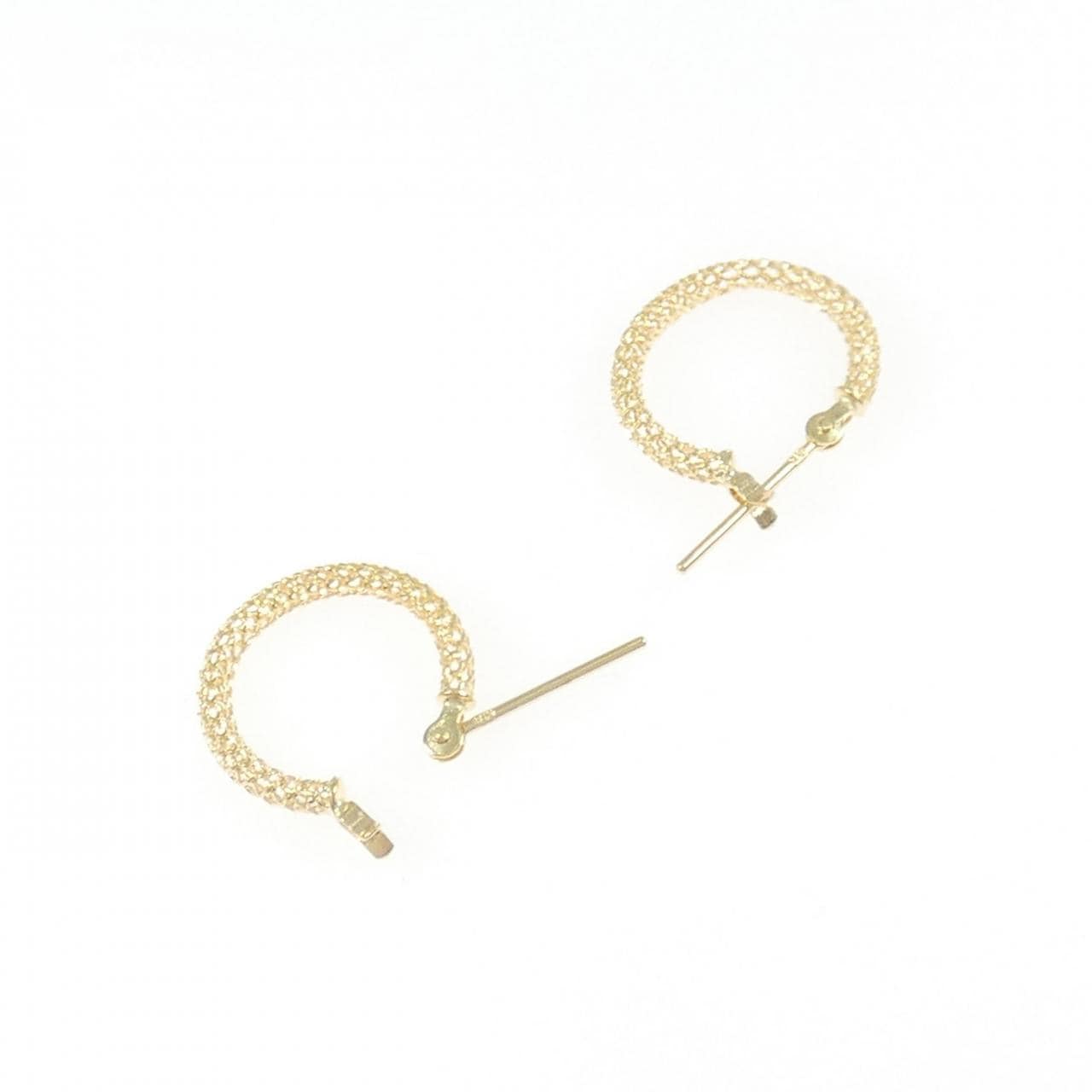 K18YG フープ ピアス