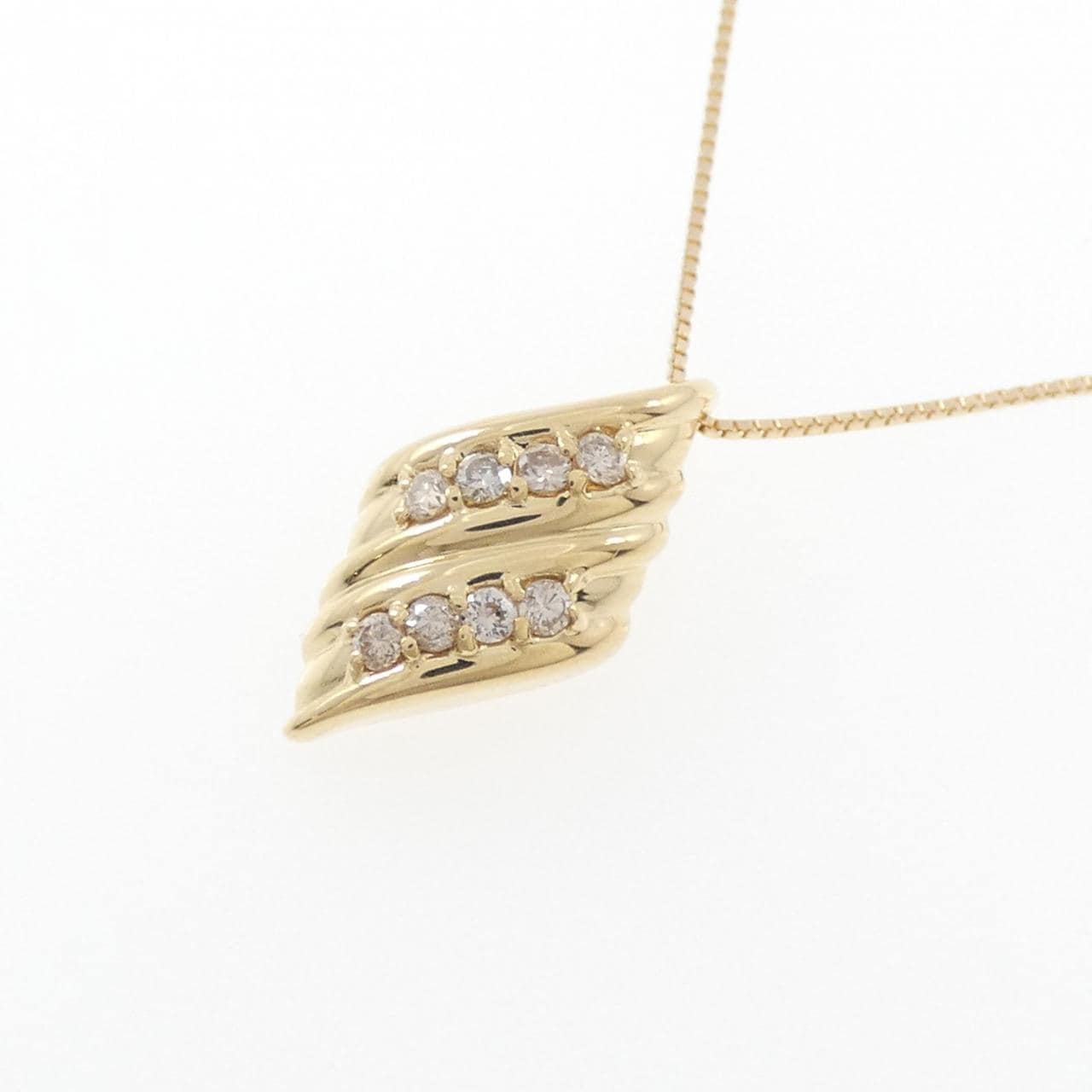 K18YG ダイヤモンド ネックレス 0.16CT