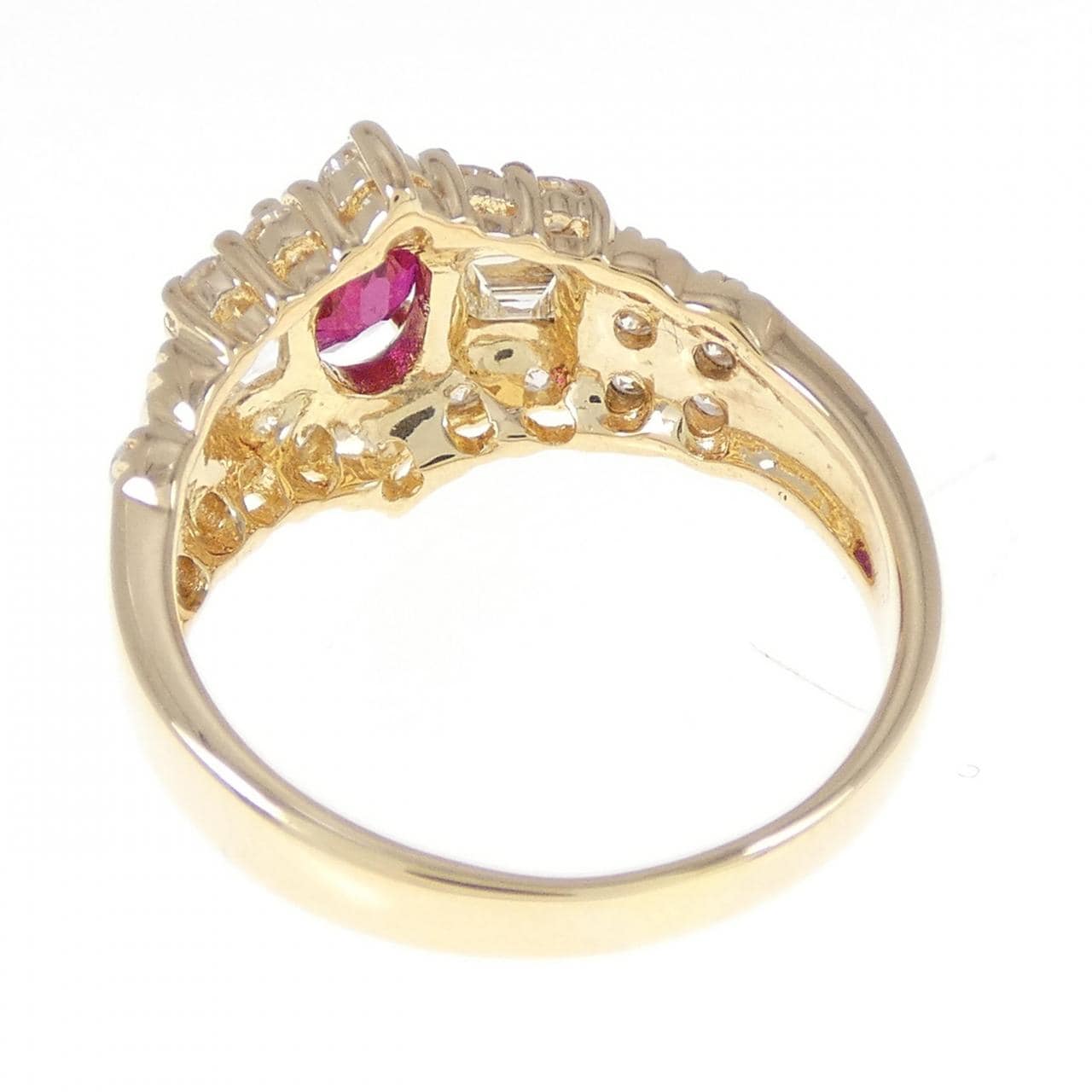 K18YG Ruby Ring 0.77CT