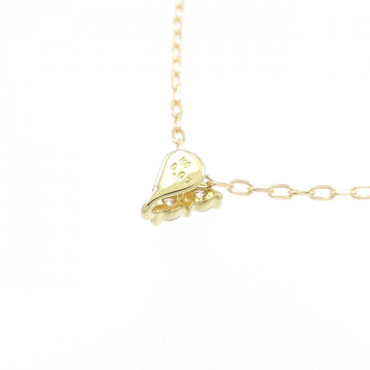 K18YG ダイヤモンド ネックレス 0.07CT