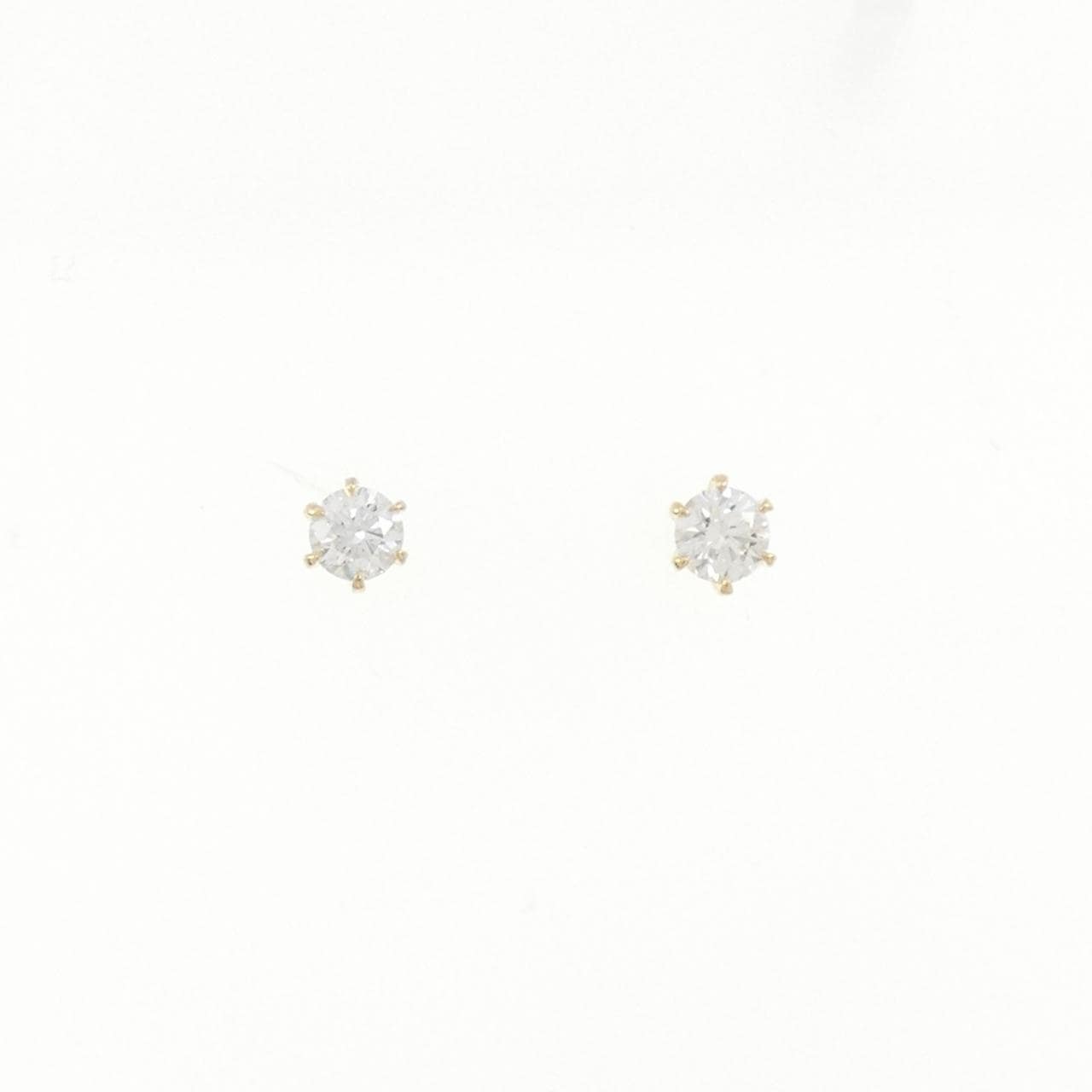 【リメイク】K18YG/ST ダイヤモンド ピアス 0.221CT 0.234CT F VS2 EXT H&C