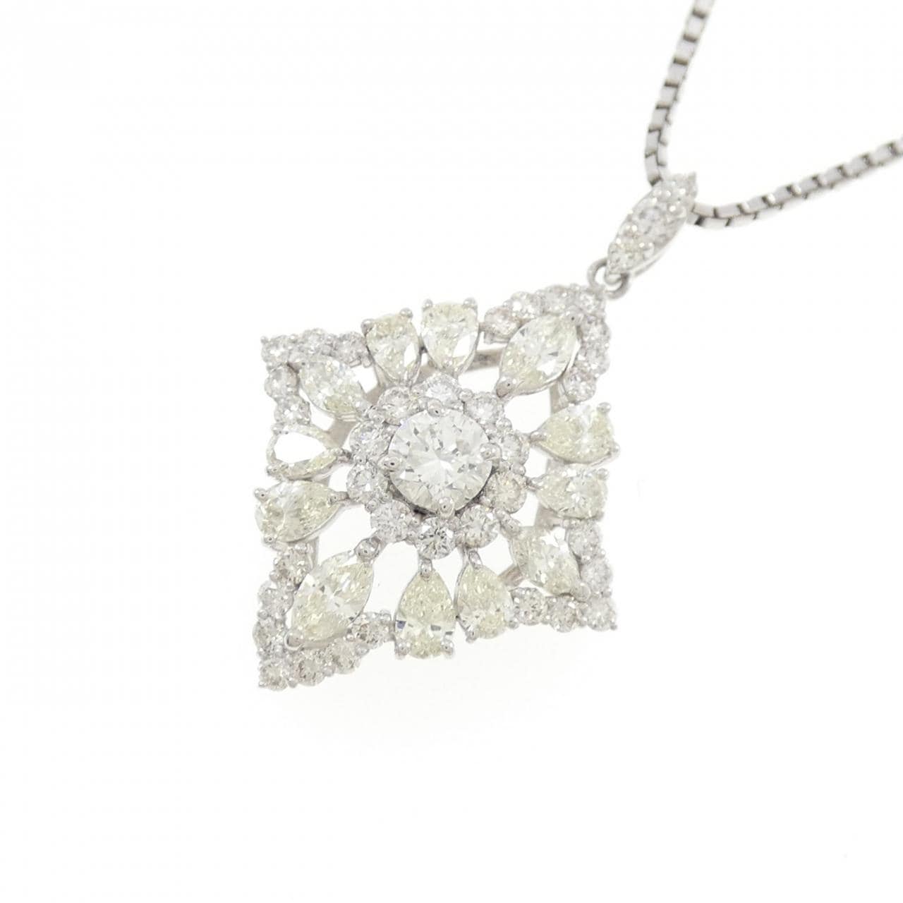 PT900/PT850 ダイヤモンド ネックレス 0.237CT