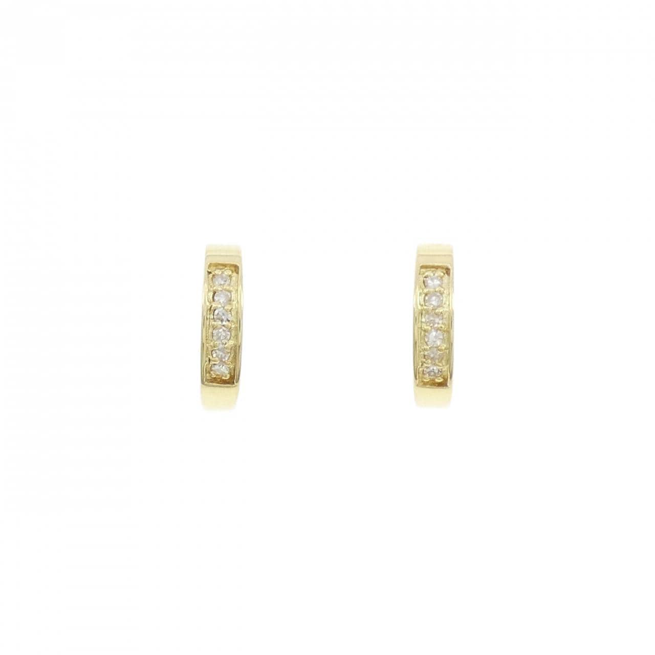 K18YG ダイヤモンド ピアス 0.06CT