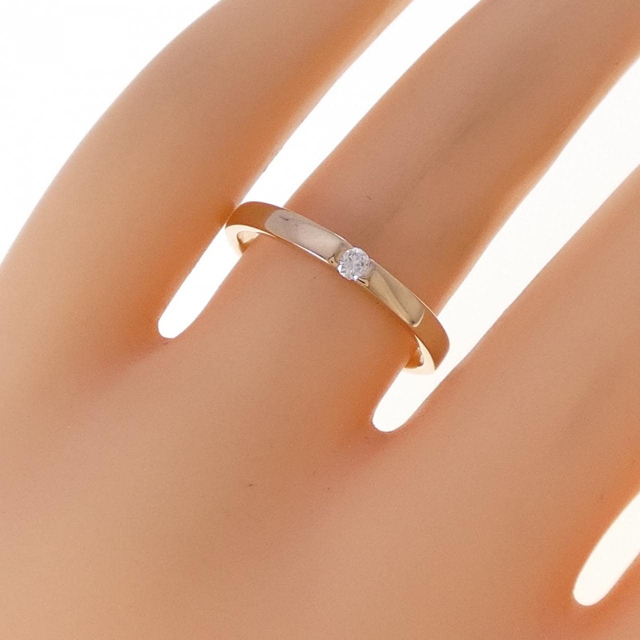 K18PG ダイヤモンド リング 0.05CT