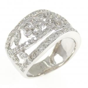 PT900 フラワー ダイヤモンド リング 1.01CT