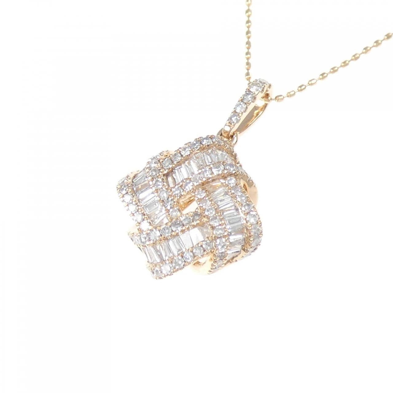 K18PG ダイヤモンド ネックレス 0.40CT
