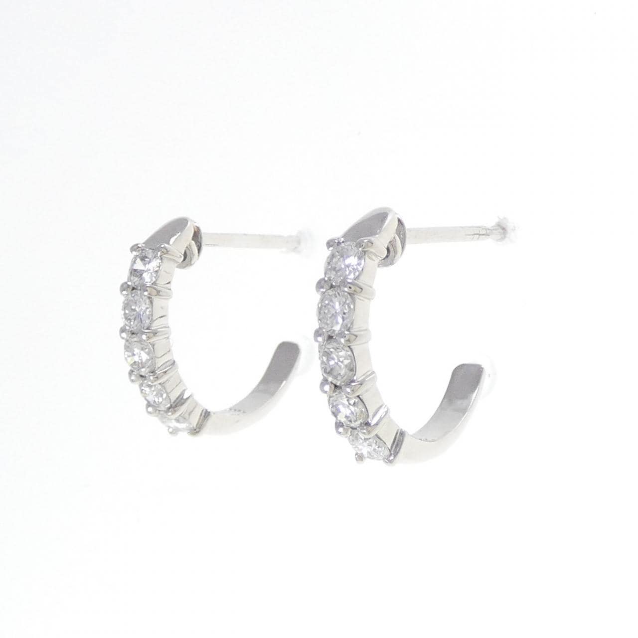 PT900 ダイヤモンド ピアス 0.56CT