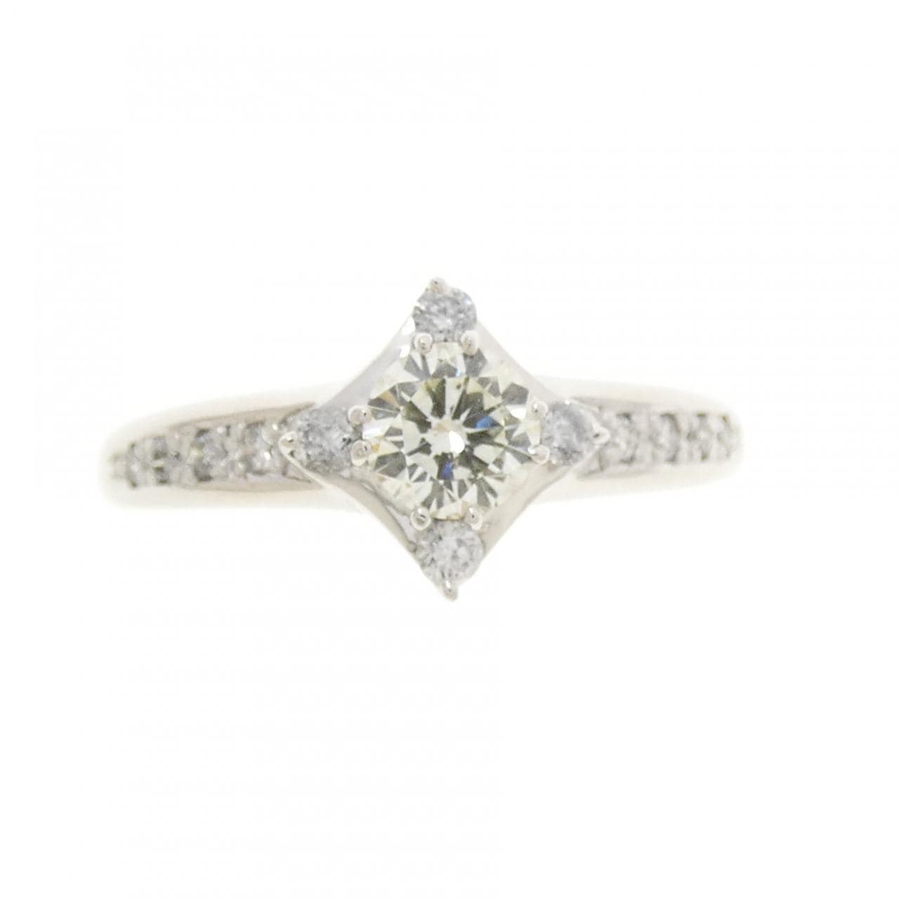K18WG ダイヤモンド リング 0.355CT