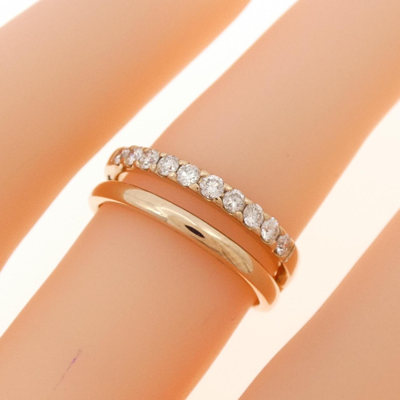K18PG ダイヤモンド リング 0.20CT