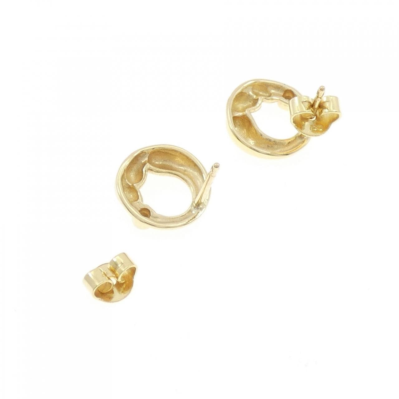 750YG ダイヤモンド ピアス 0.02CT