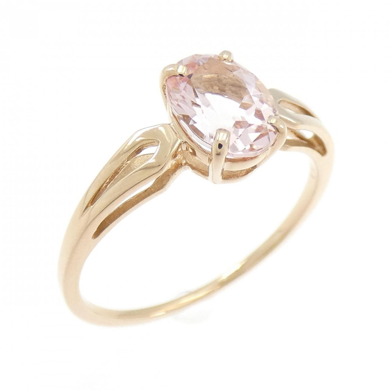 K18PG モルガナイト リング 1.00CT