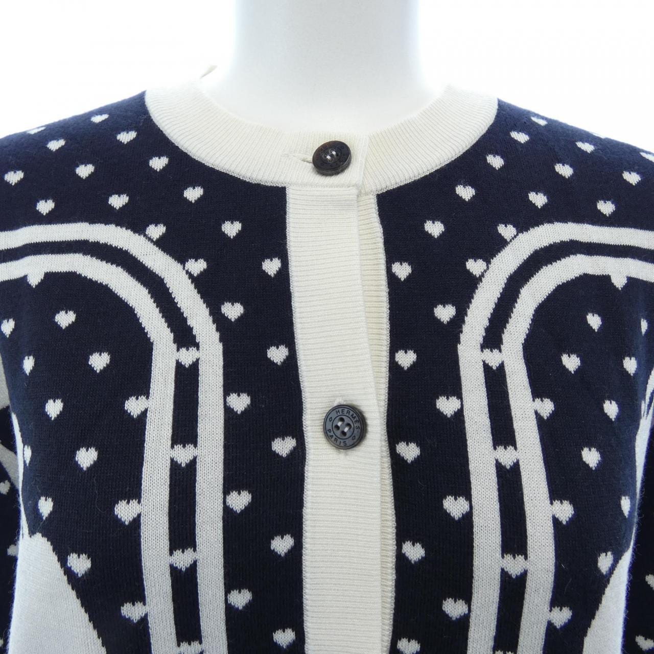 エルメス HERMES BRIDES DE GAlA LOVE *87-7711. カーディガン