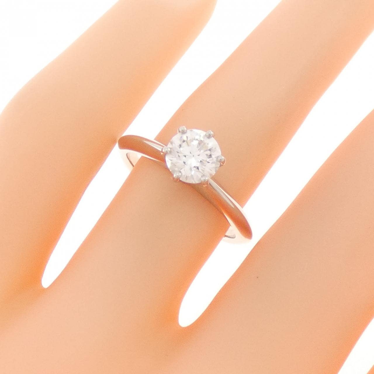 ティファニー クラシックソリティア リング 0.80CT I VS2 3EXT