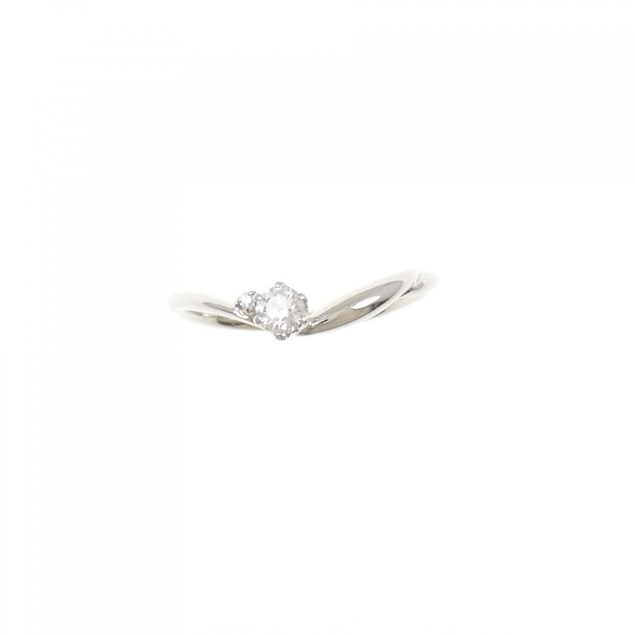 PT950 ダイヤモンド リング 0.111CT