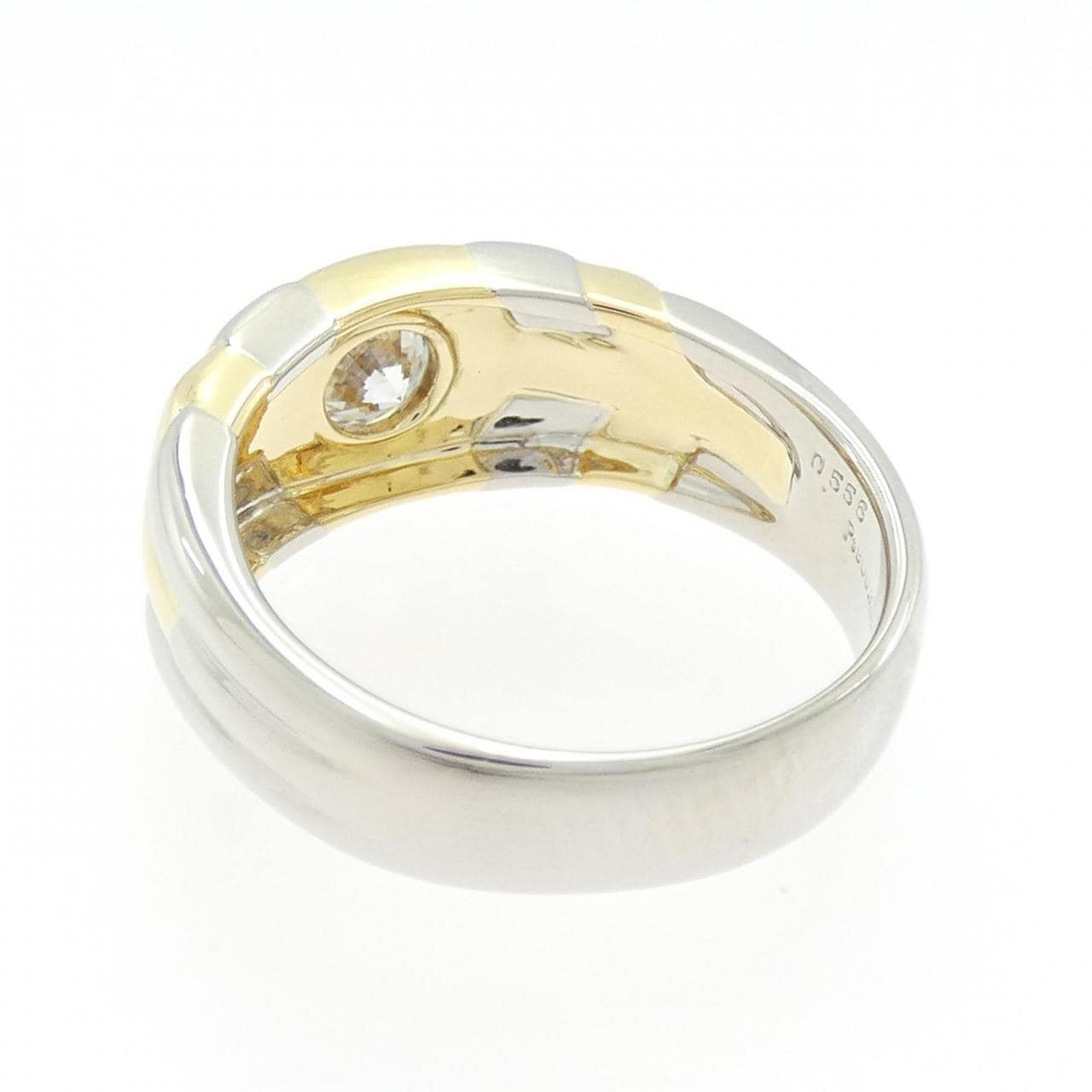 K18YG/PT900 ダイヤモンド リング 0.556CT