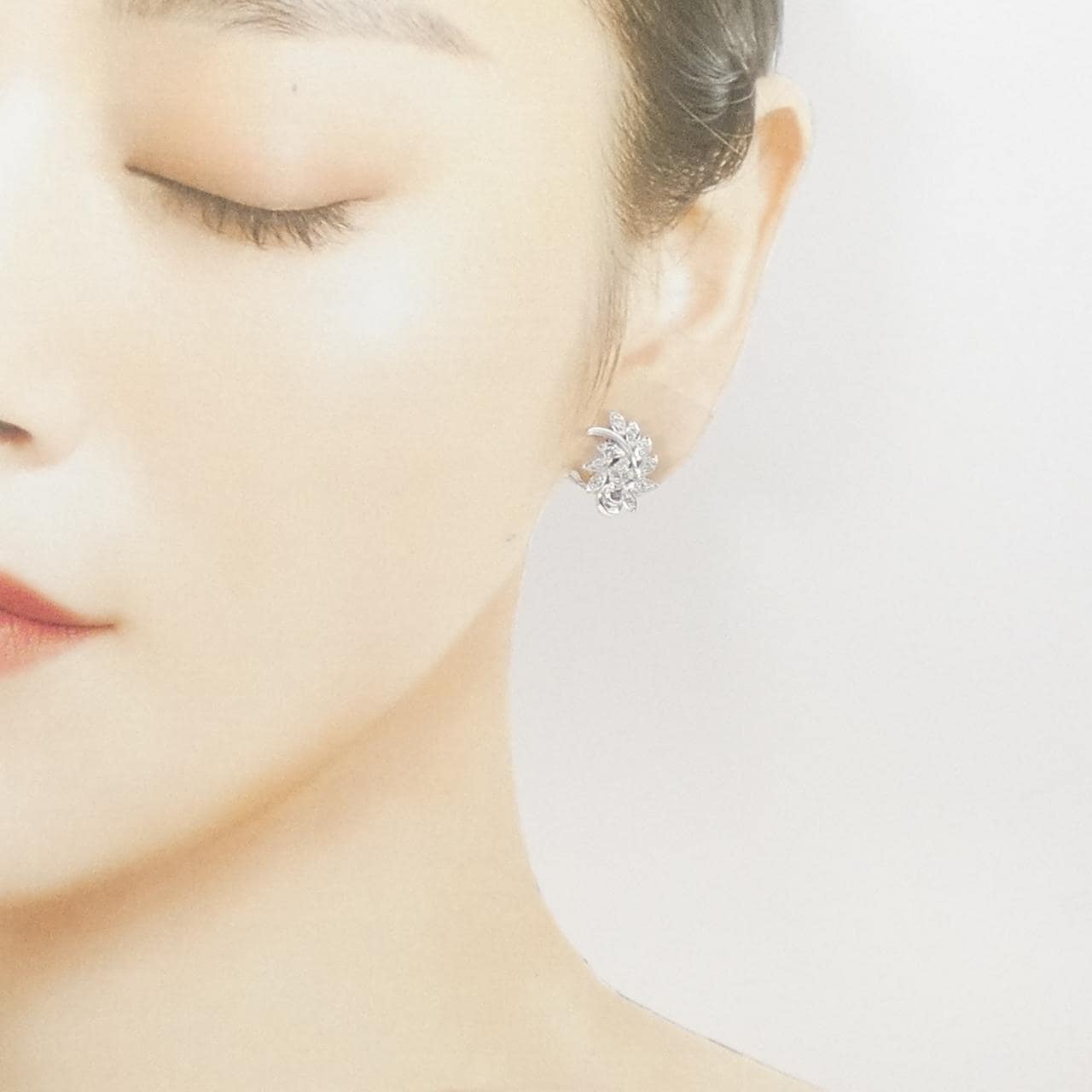 PT900/K14WG ダイヤモンド イヤリング