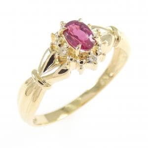 K18YG ルビー リング