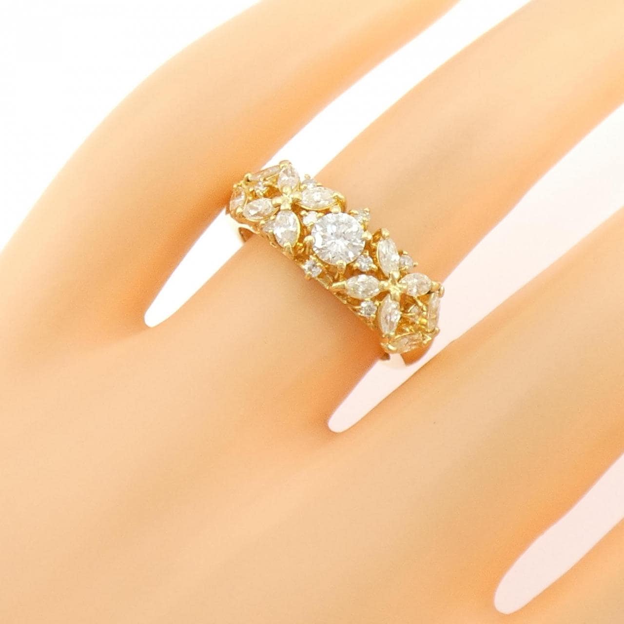 K18YG ダイヤモンド リング