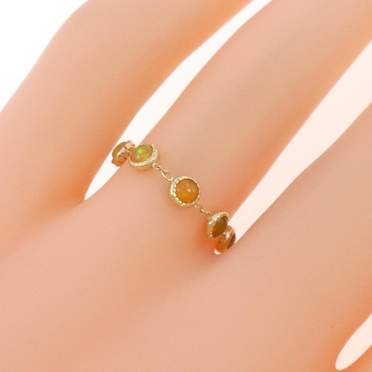 アガット オパール リング