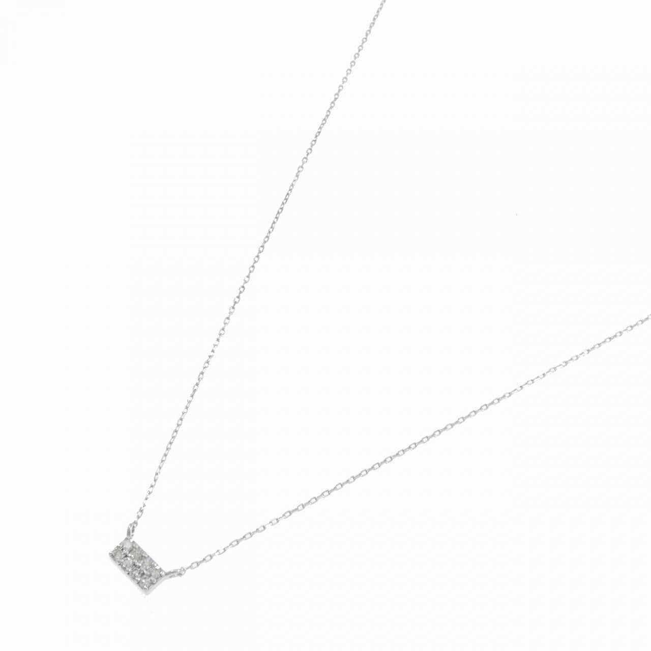 K18WG ダイヤモンド ネックレス 0.05CT