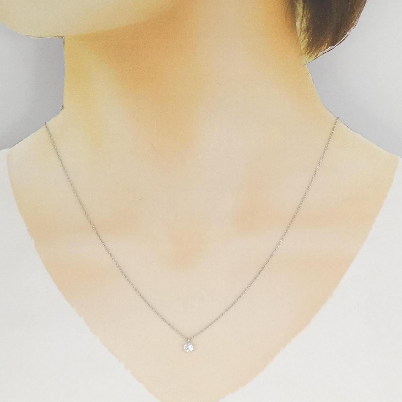 【リメイク】PT900/PT850 ダイヤモンド ネックレス 0.201CT E SI1 EXT H＆C