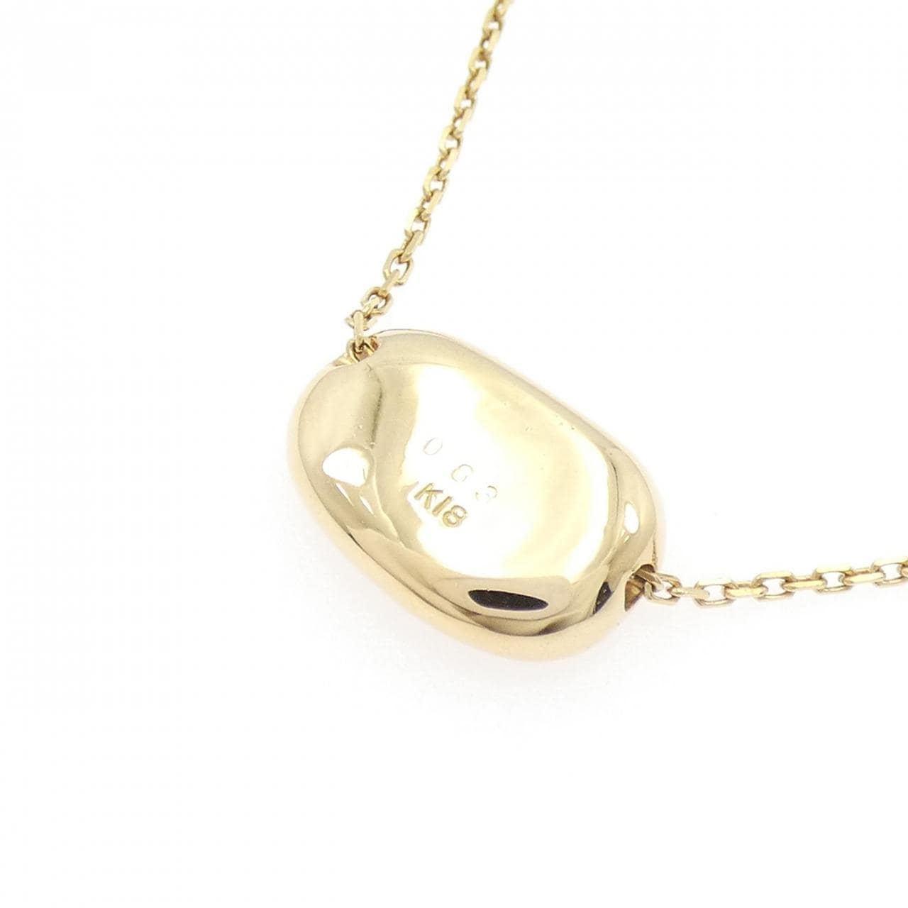 K18PG Pave Diamond Necklace 0.63CT