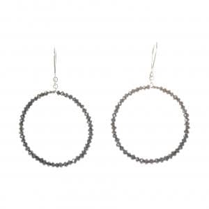 K14WG ダイヤモンド ピアス