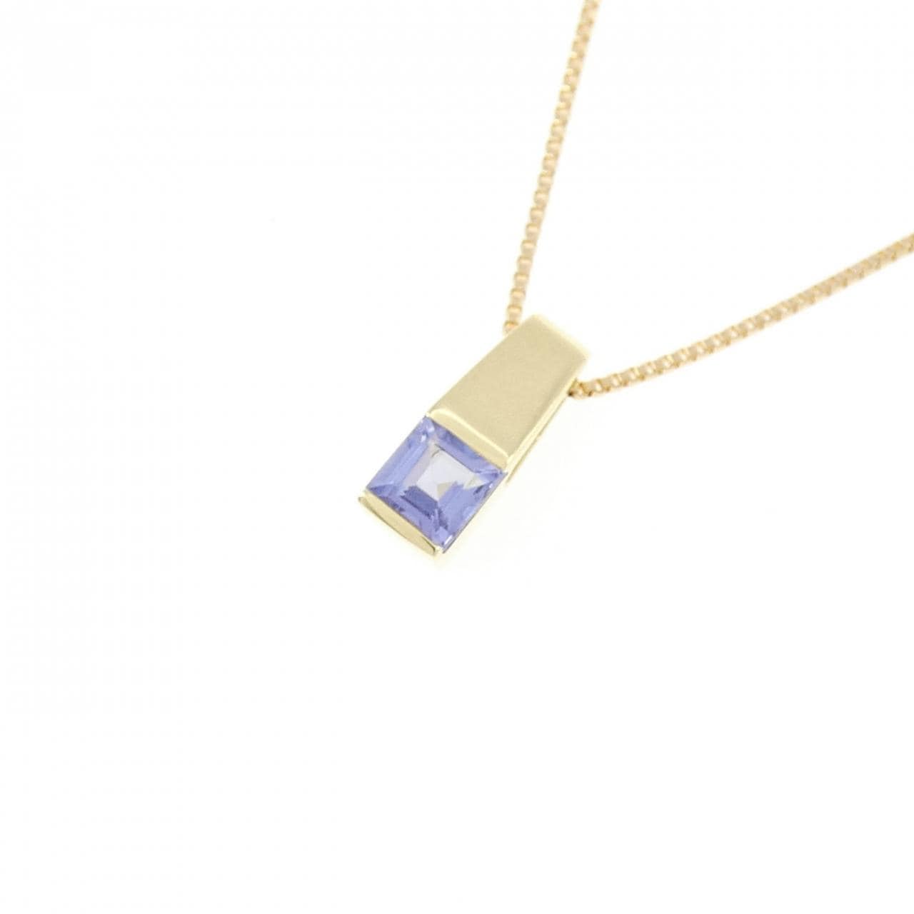 K18YG タンザナイト ネックレス 0.14CT