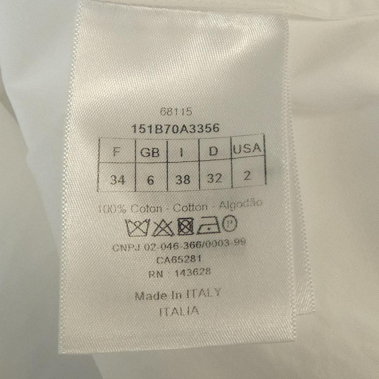 CHRISTIAN DIOR Christian DIOR 151B70A3356 上衣