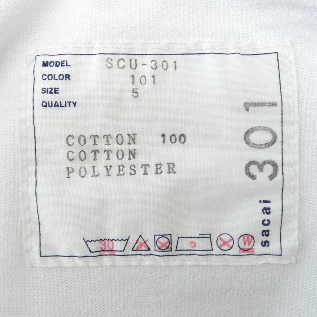 サカイ SACAI SCU 301 Tシャツ