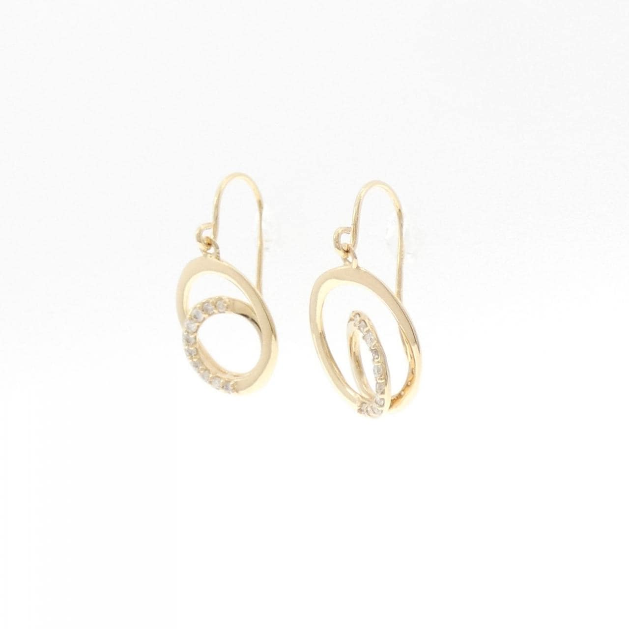 K18YG ダイヤモンド ピアス 0.10CT
