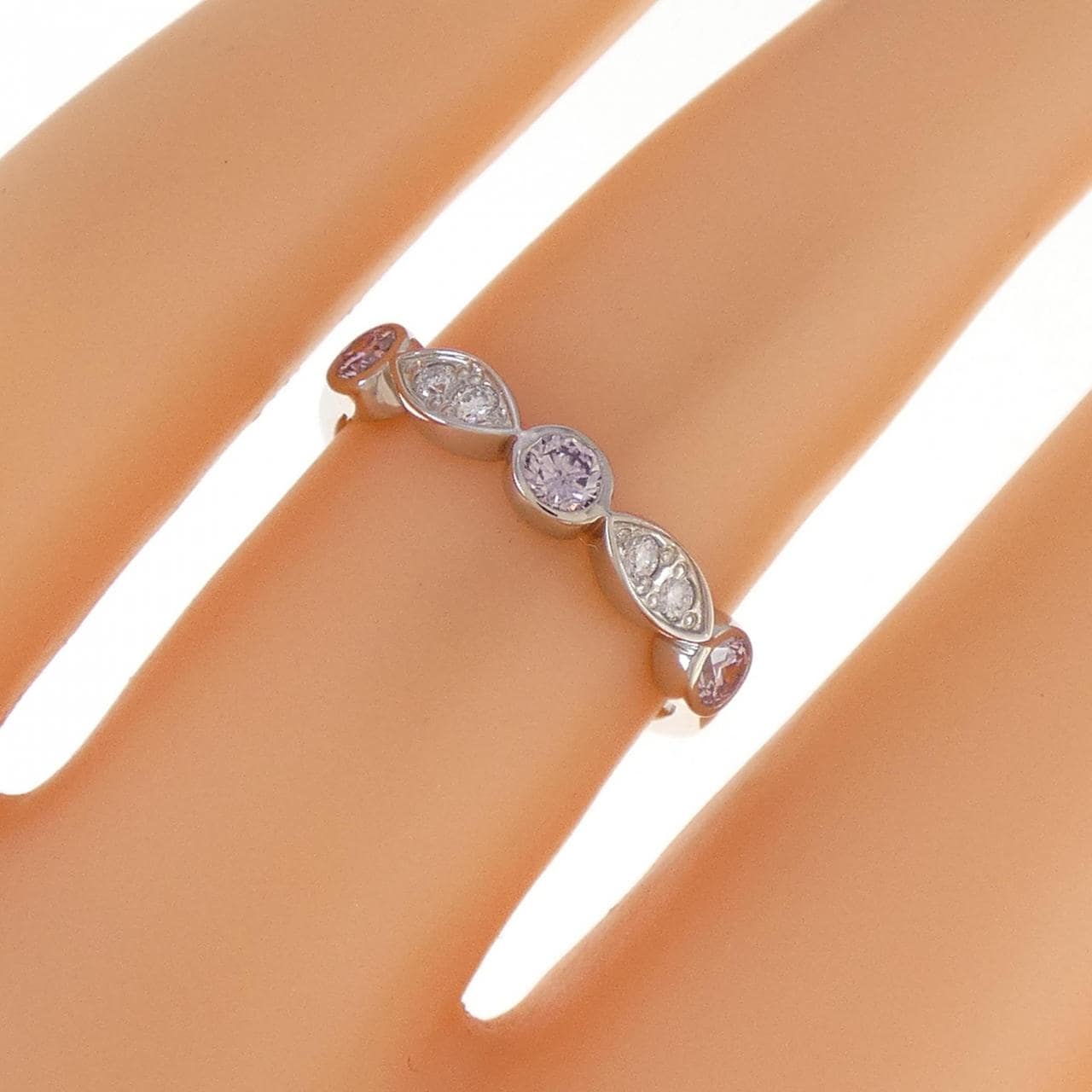 PT ピンクダイヤモンド リング 0.25CT