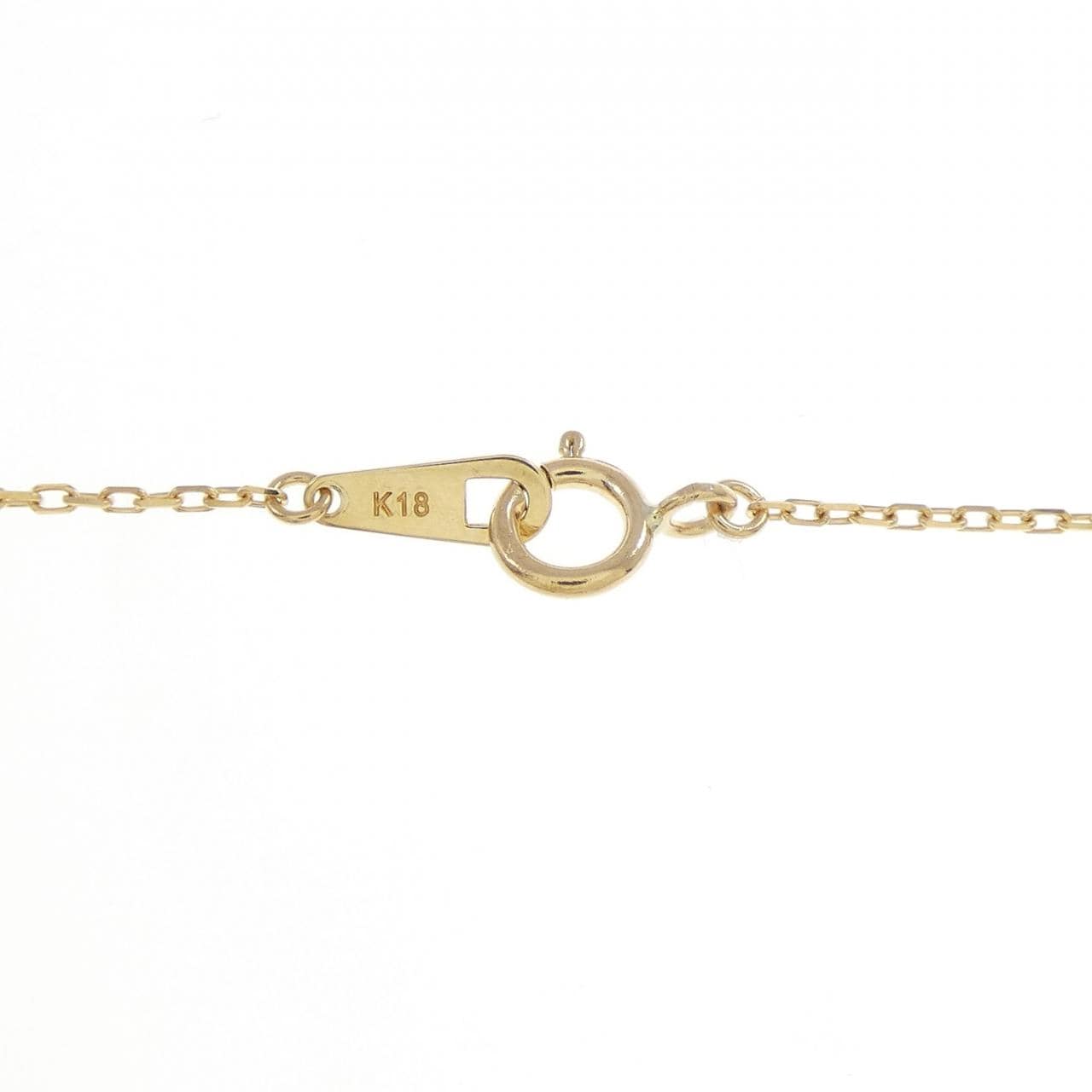 K18YG イニシャルY ダイヤモンド ネックレス 0.05CT