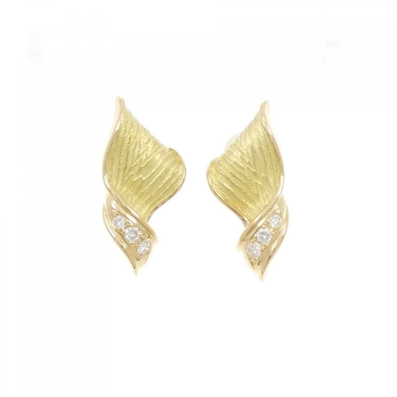 K18YG ダイヤモンド イヤリング 0.21CT