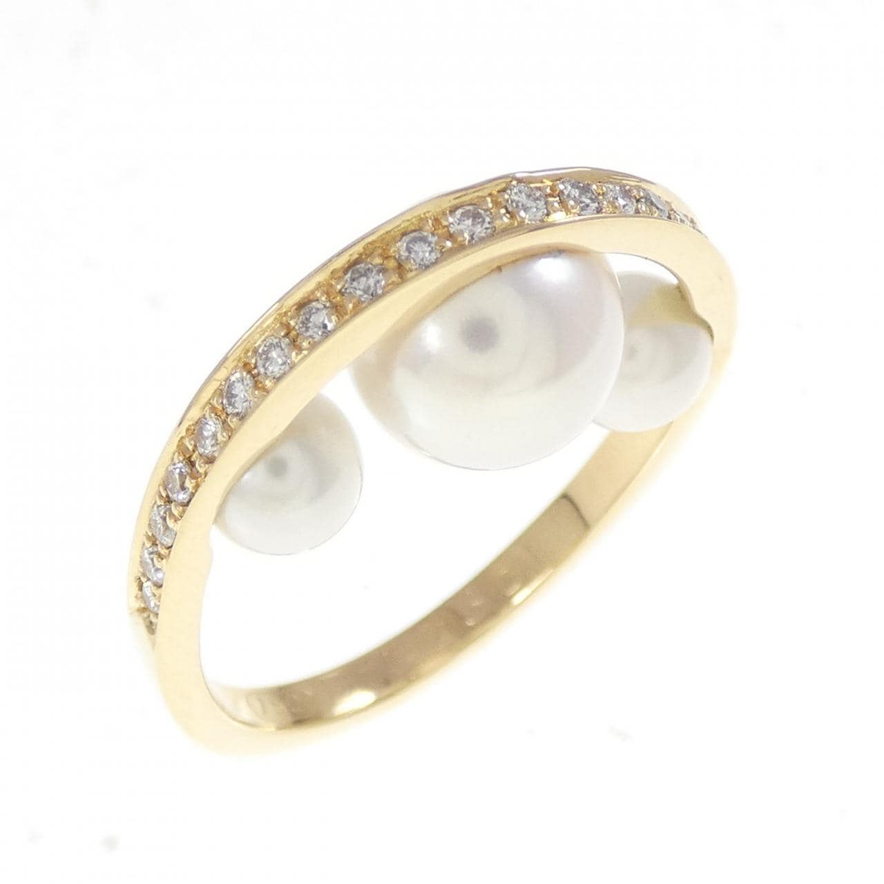 750YG アコヤパール リング