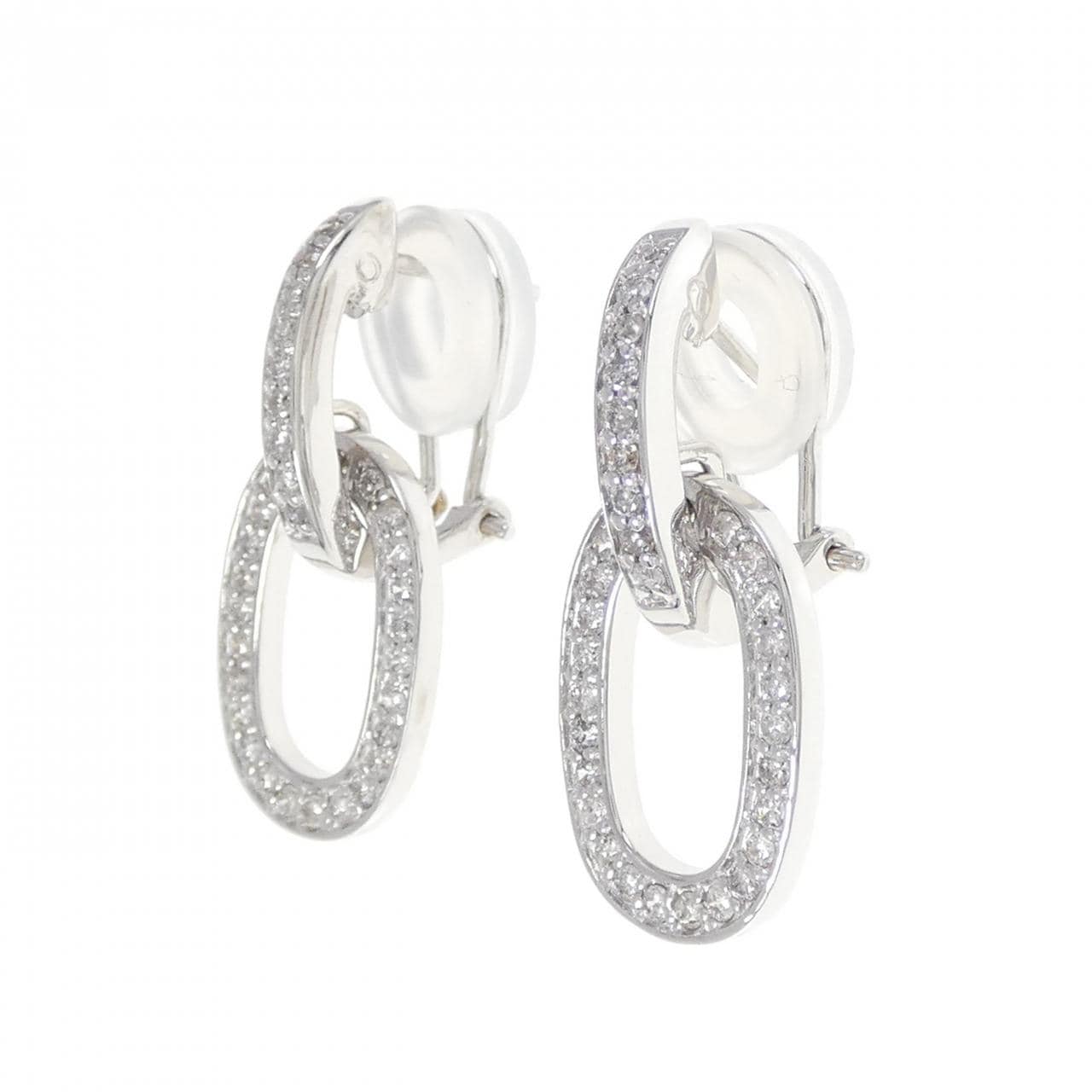 K18WG Diamond Earrings 0.66CT