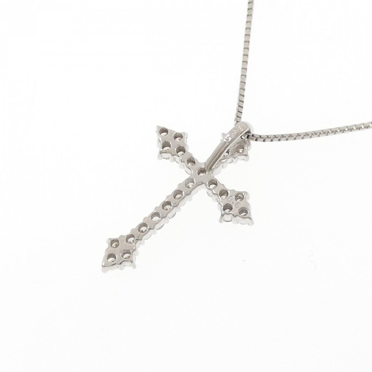 PT900/PT850 クロス ダイヤモンド ネックレス 0.5CT