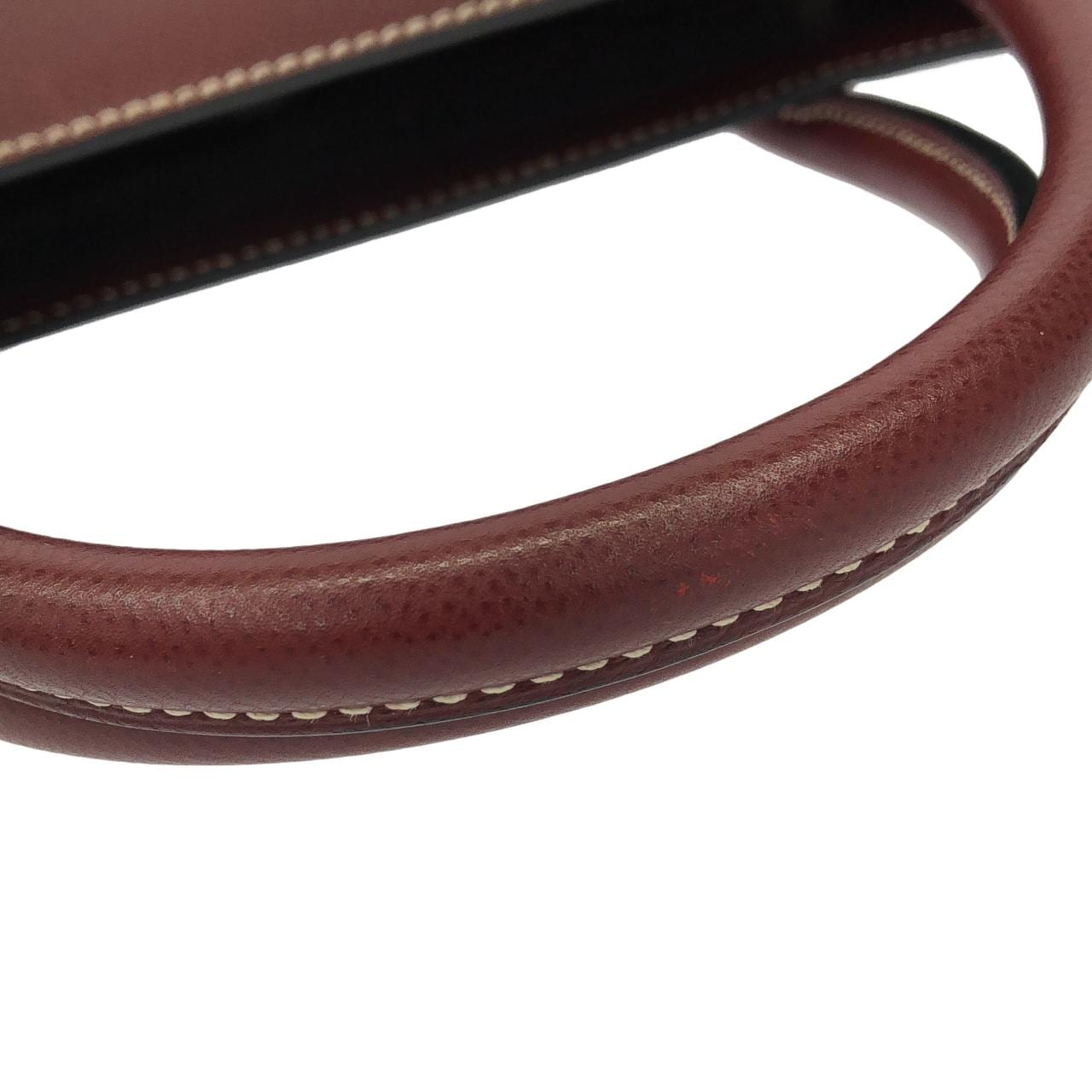 【ヴィンテージ】エルメス ホワイト バス GM バッグ