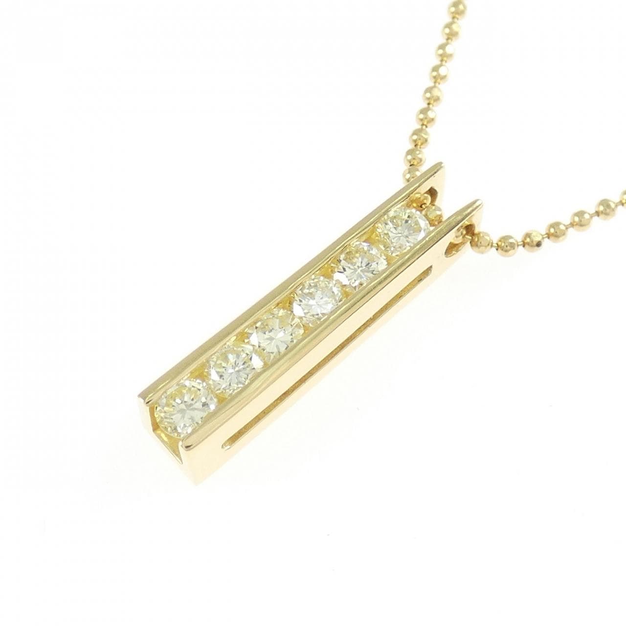 K18YG ダイヤモンド ネックレス 0.59CT