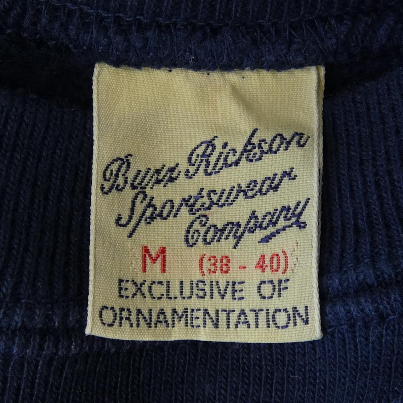 バズリクソンズ BUZZ RICKSON'S スウェット