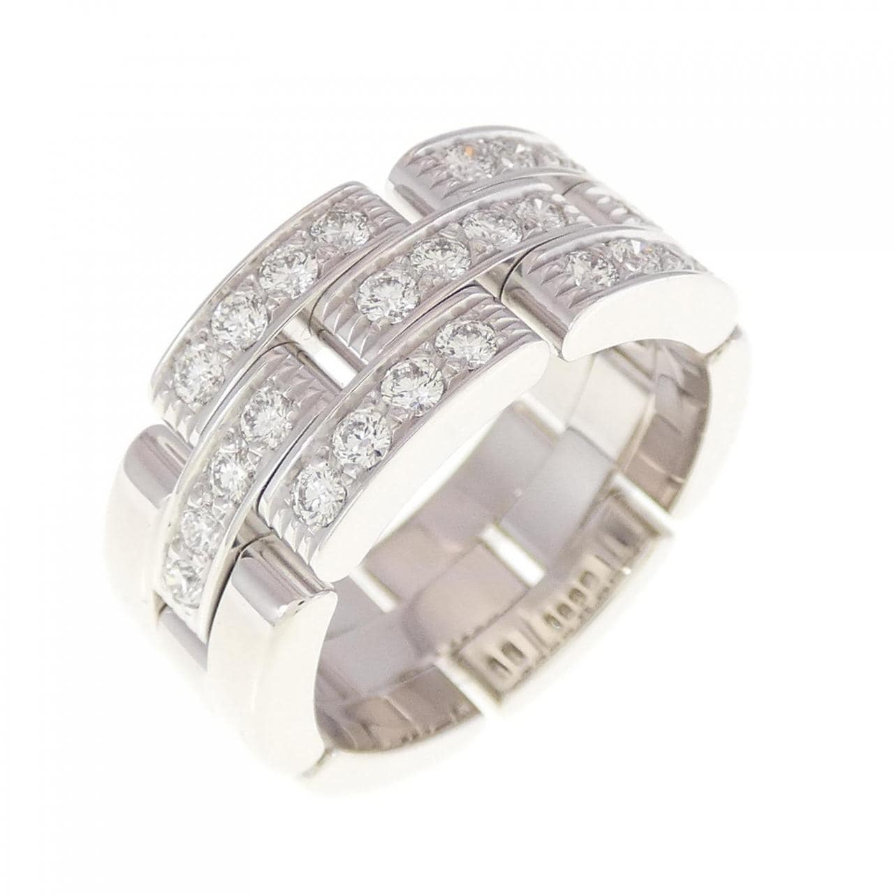 Cartier Maillon panthère half diamond ring