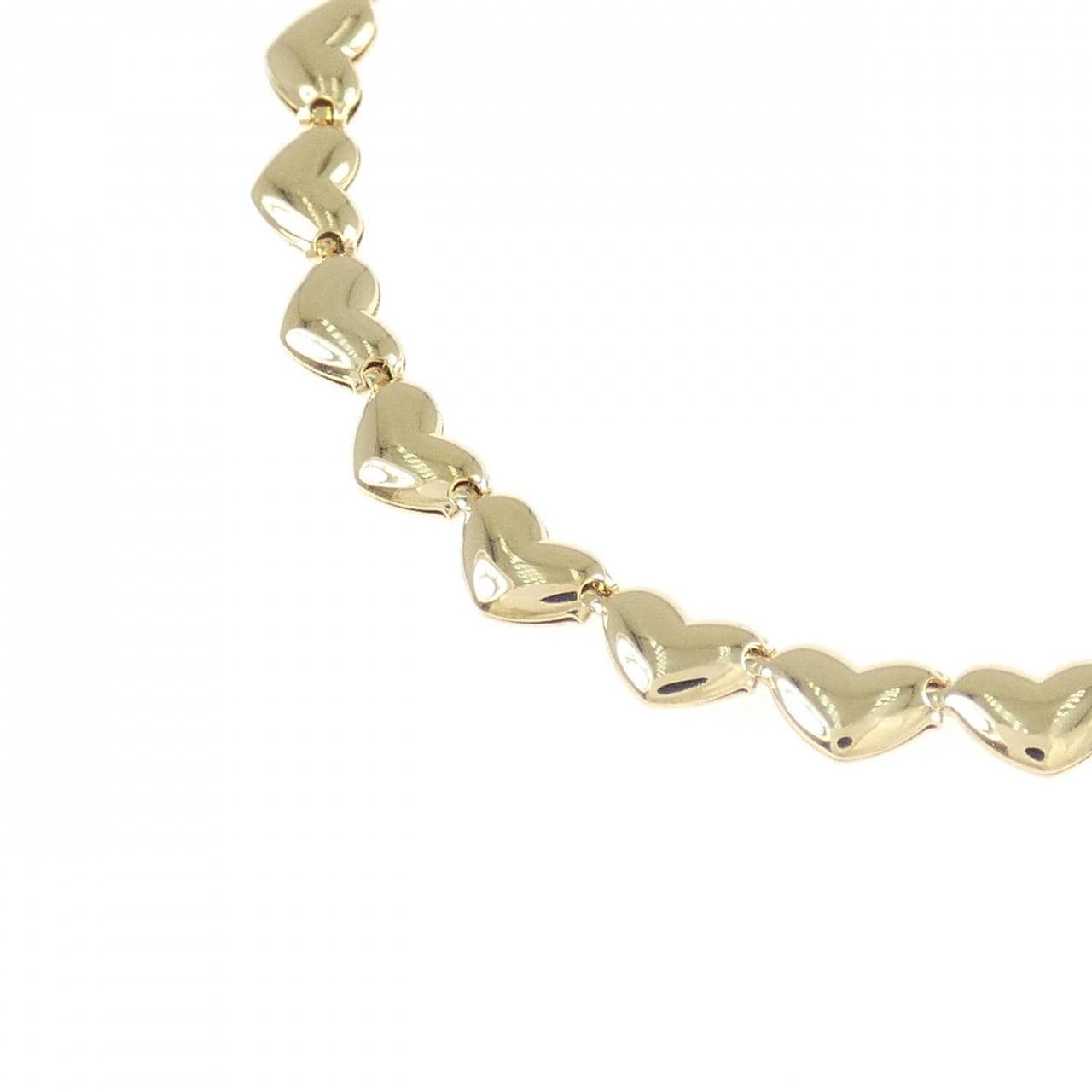 K18YG ハート ネックレス