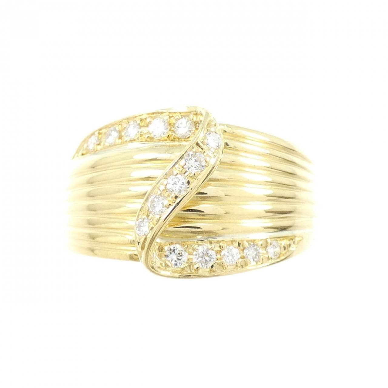 K18YG ダイヤモンド リング 0.24CT